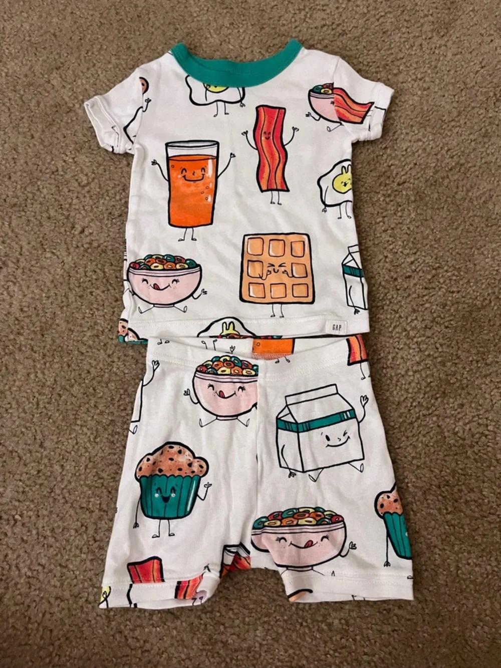 GAP Kids Breakfast Short Pajama Set